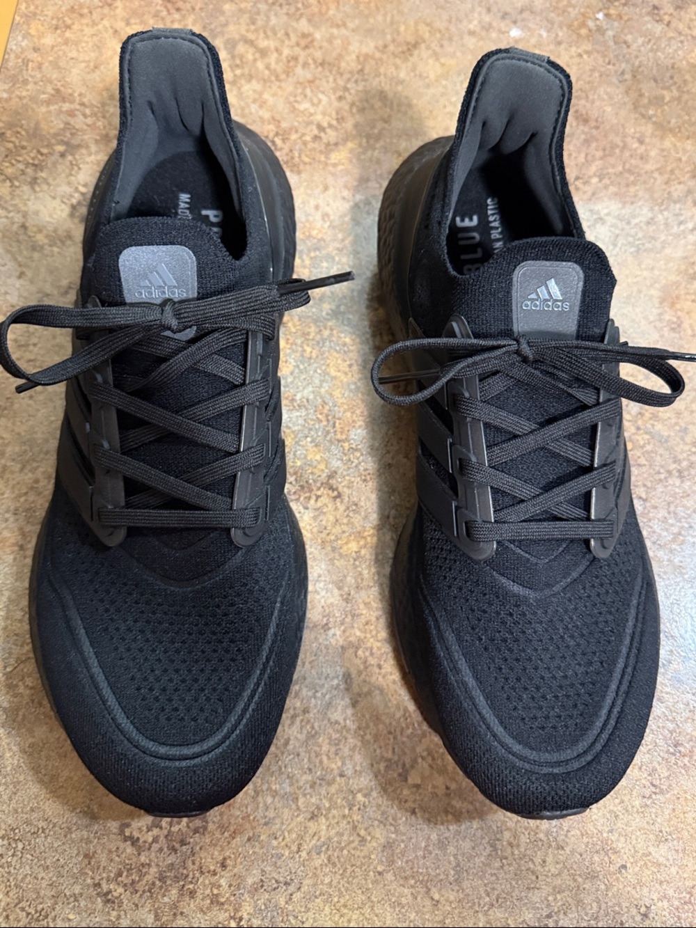 Adidas Ultraboost Parley Men’s Black Knit Lace-Up Sneakers